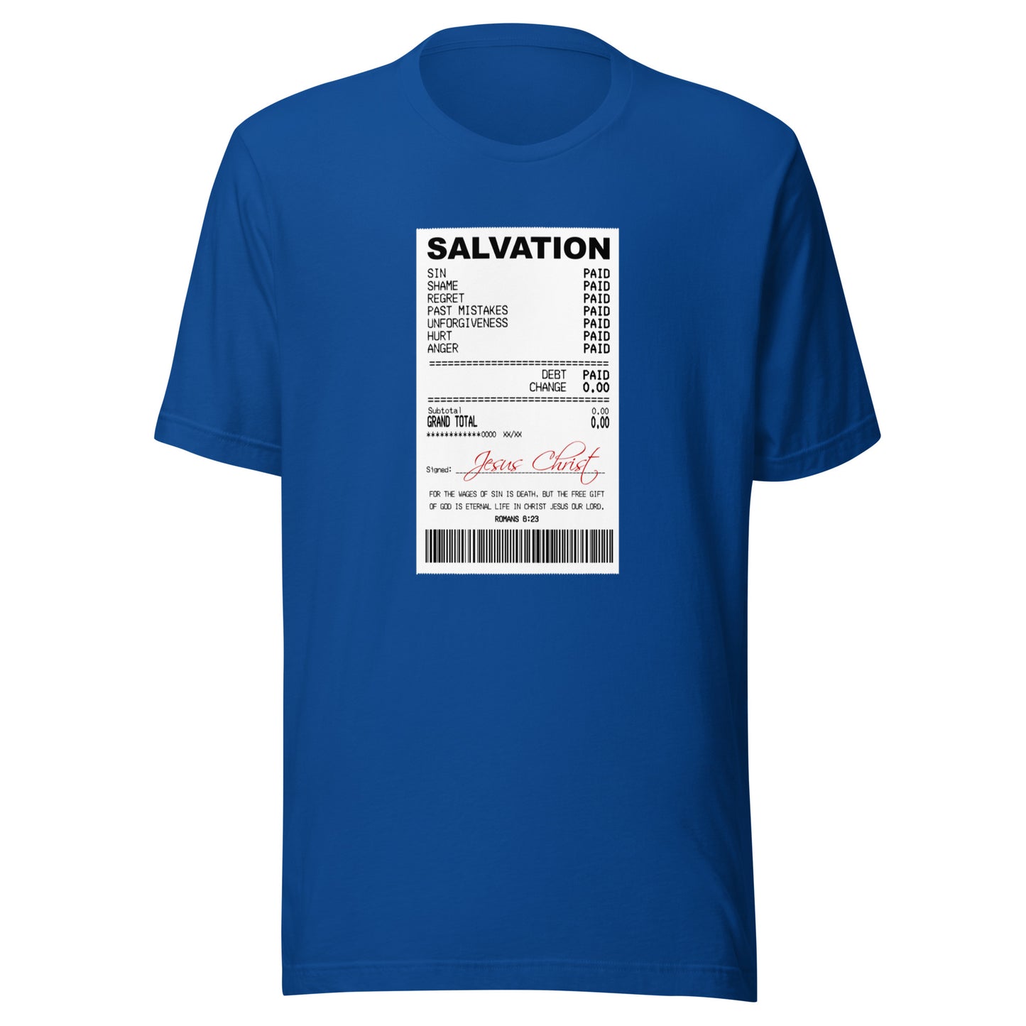 Salvation Receipt - Unisex